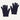 A pair of possum merino gloves in gray, showing the front view with the hands inserted.
