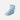 front view of light blue sheepskin boots for babies from kiwi sheepskins, showing a fluffy sheepskin fur interior, designed to keep your baby's feet comfortable #color_light-blue
