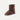 front view of Mid Calf chocolate color Sheepskin Boots for kids from kiwi sheepskins, featuring a fluffy interior made of sheepskin wool for natural warmth and comfort  #color_chocolate