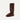 front side view of a chocolate Sheepskin Boots on a white background, showing a rounded, slightly puffy toe design, cushioned for comfort from kiwi sheepskins #color_chocolate
