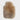 An nappa color sheepskin hot water bottle warmer made from sheepskin fur in a white background, ideal for cold feet relief, soothing for for warmth and relief