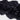 a close up of a black Sheepskin rugs on a white background, highlighting long sheepskin wool from kiwi sheepskins #color_black
