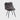 Chair with a gray Sheepskin rugs cover made from long sheepskin wool on a white background #color_grey