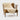 Chair with ivory white Sheepskin rugs made with long sheepskin wool on a white background #color_ivory white