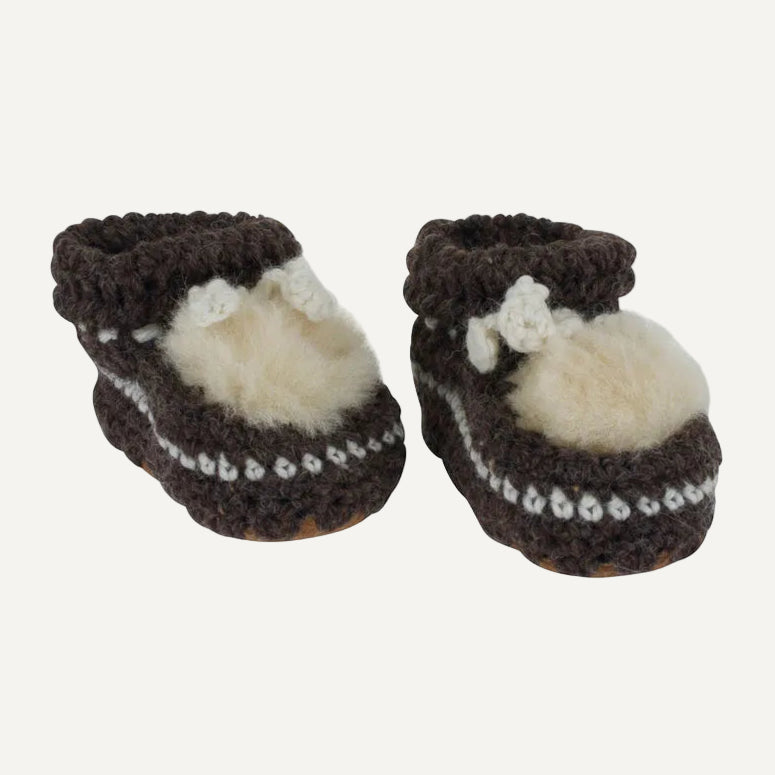 Sheepskin baby slippers hot sale