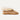 A side view of a Sheepskin Slippers with beige sheepskin wool trim on a white background #color_sand