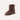 front view of Mid Calf chocolate color Sheepskin Boots for kids from kiwi sheepskins, featuring a fluffy interior made of sheepskin wool for natural warmth and comfort  #color_chocolate