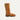 Brown suede boot on a white background