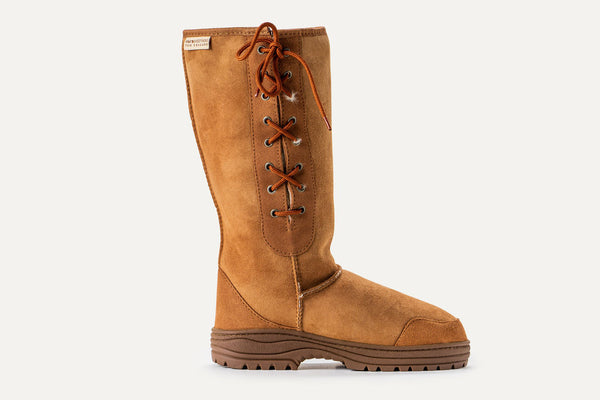 Ultimate Side Laced Tall Sheepskin Boot – Kiwi Sheepskins
