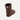 top view of chocolate color Sheepskin Boots with fur interior lining on a white background, designed for comfortable footwear #color_chocolate
